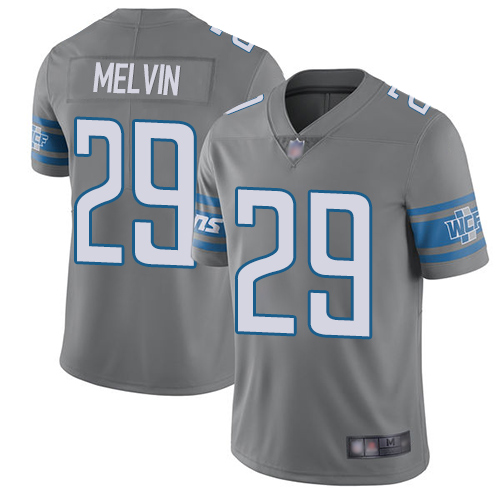 Detroit Lions Limited Steel Men Rashaan Melvin Jersey NFL Football 29 Rush Vapor Untouchable